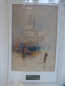 Preview: Öl Gemälde von E.A. : Altes Segelschiff bei Gravesend !