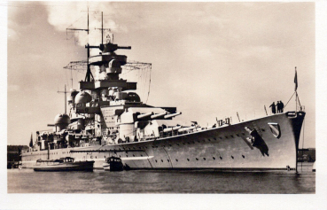Hartz Postkarte : Schlachtschiff Scharnhorst , deutsche Kriegsmarine , 2. Weltkrieg