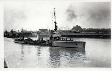 Foto Drüppel Karte - kleines Torpedoboot - deutsche Kriegsmarine - 2. WK