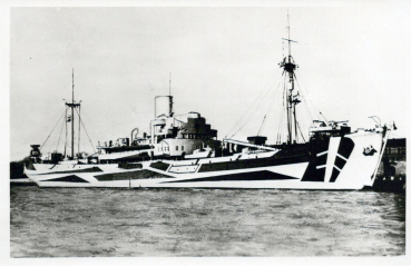 Foto Drüppel Karte - Minenräumschiff MSR 11 Osnabrück - deutsche Kriegsmarine - 2. WK