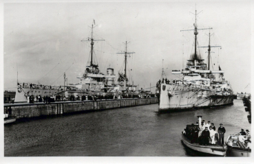 Postcard - Battleships Westfalen & Nassau - german imperial Navy - 1.World War