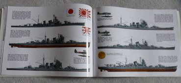 englische Broschüre : Die schweren japanischen Kreuzer im 2. Weltkrieg !