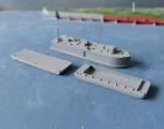 Neptun Modell H 2 : Marine Hafenschiff mit 2 Schuten / Schleppverband -  1:1250 !