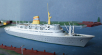 Mercator Modell : Atlantik Liner / Kreuzfahrtschiff MS Sagafjord - 1:1250 !