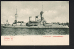 Stengel & Co. Postkarte des Linienschiffes Brandenburg - deutsche kaiserliche Marine