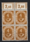 Preview: Germany Bundespost 4x Michel Nr.: 124 ( Posthorn ) Mint  ! Proofed - Schlegel - Kopie