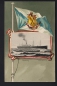 Preview: Flag Postcard of the Liner Graf Waldersee / Hamburg-Amerika Line !