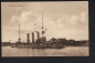 Preview: Gebr. Lempe Postkarte des Kreuzers Danzig mit MSP 65 ! Marineschiffspost