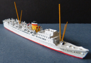 Preview: CM Modell des Dampfers Helgoland der HAPAG - 1:1250 !