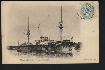 Postcard French Cruiser / Ironclad Devastation !