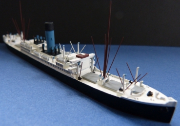 Preview: Ship Model british Steamer Ulysses - 1 : 1250 , Blue Funnel Line !