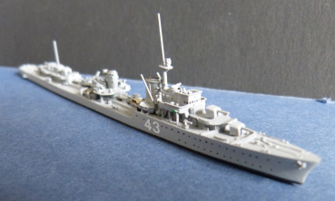 Ship Model German Second World War Destroyer Z 20 - 22 , 1:1250 !