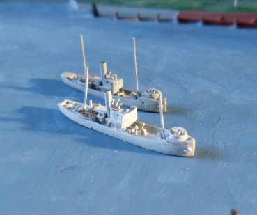 2 Hai Ship Models 1:1250 German Navy Training Ship Hugin & Beowolf - Imperial Navy !