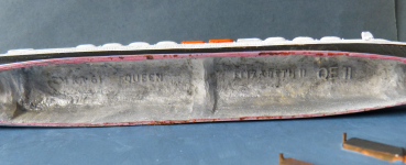 CM KR Modell 61Cunard Line Kreuzfahrtschiff Queen Elizabeth II / 2 QE2 Maßstab 1:1250