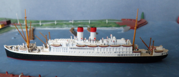 Preview: Mercator Ship Model 547 german Passenger Steamer Cap Finisterre 1 : 1250 Hamburg South Shipping Line