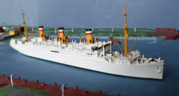 Mercator Modell : Kreuzfahrtschiff / Dampfer Resolute der HAPAG - Maßstab 1:1250 !