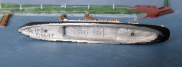 Rainer Grouls RG Modell 8 Dampfer Passagierschiff Prinz Oskar Reederei Hapag 1:1250