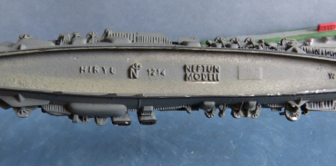 Neptun 1214 Ship Model Japanese Navy 2. World War Aircraft Carrier Hiryu Scale 1:1250