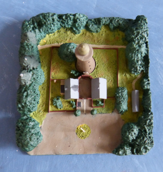 Preview: Pharos Modell 1a dänischer Leuchtturm Lodbjerg mit Gelände Maßstab 1:1250