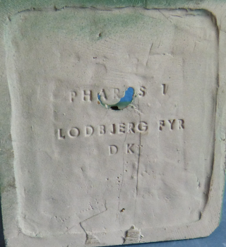 Pharos Modell 1a dänischer Leuchtturm Lodbjerg mit Gelände Maßstab 1:1250