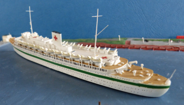 Preview: Mercator Modell 528 a Passagierschiff Lazarettschiff MS Wilhelm Gustloff 1:1250