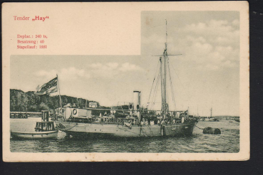 Stengel & Co. Postkarte Tender Hay - kaiserliche Marine !