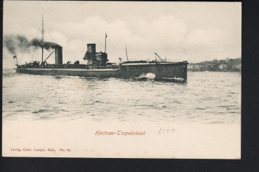 Gebr. Lempe Postkarte Torpedoboot S 100 der kaiserlichen Marine !