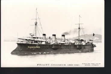 Postcard French Cruiser Friant 1893 !