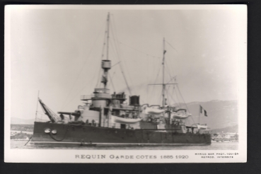 Postcard French Cruiser / Ironclad Requin of 1885 !
