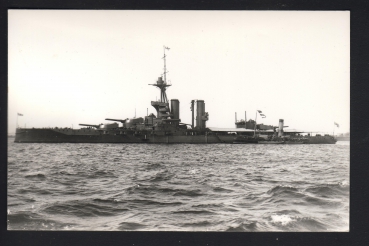 Fotokarte vom Schlachtschiff Benbow !