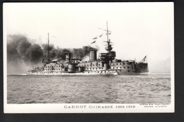 Postcard French Cruiser / Ironclad Carnot of 1894 !