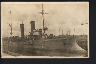 Postcard Cruiser Arkona 1. WW !