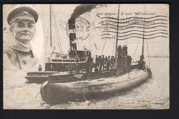 Dieterle Postkarte U Deutschland / deutsche Kriegsmarine !