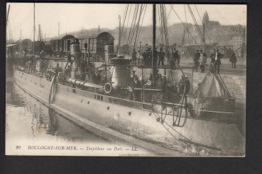 Postcard : French T Boat ! Pre 1. World War Navy