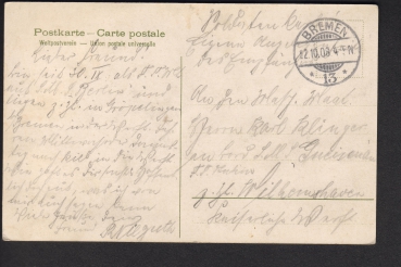 Postcard Cruiser Berlin 1. WW - Imperial Navy !