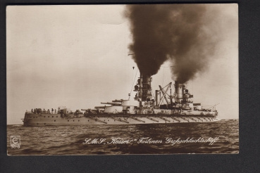 Carstens Postkarte des Schlachtschiffes Kaiser , kaiserliche Marine !