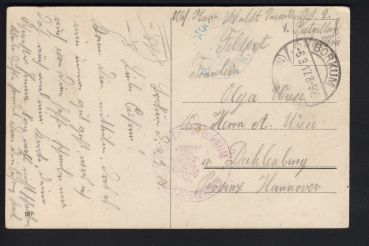 Postcard Battleship Kaiser 1. WW ! Imperial Navy