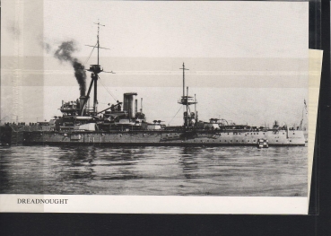 Fotokarte vom Schlachtschiff Dreadnought !