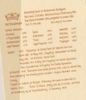 Preview: Fotokarte vom Schlachtschiff Dreadnought !