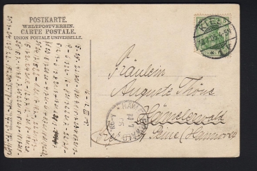 Postcard Lineship Preussen - German imperial Navy !