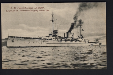 Dieterle Postkarte Schlachtkreuzer Moltke / 1. Weltkrieg !