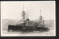 Postkarte Panzerschiff Magenta 1880 !