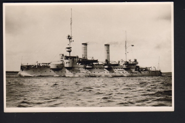Postkarte des Panzerschiff Siegfried , kaiserliche Marine !