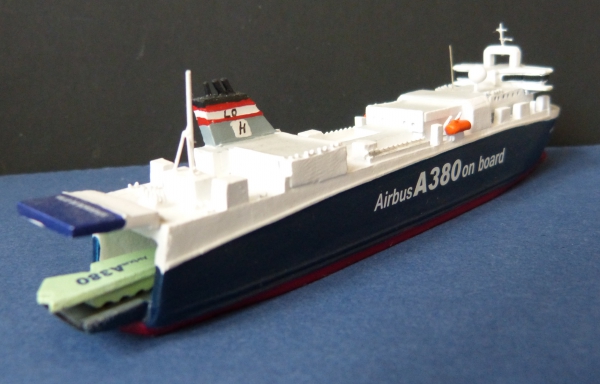 Ship Model Cargo Wessel for A 380 - Ville de Bordeaux !