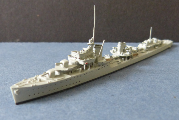 Ship Model German Second World War Destroyer Z 17 - 19 , 1:1250 !