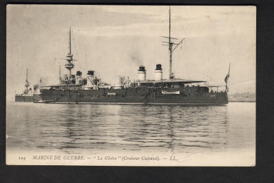 Postkarte französischer Kreuzer La Gloire !
