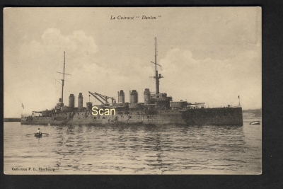 Postcard French Cruiser Danton !
