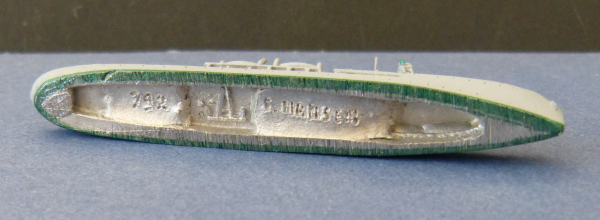 Ship Model Norwegian Fishery Protecting Ship Fridtjof Nansen , 1:1250 !