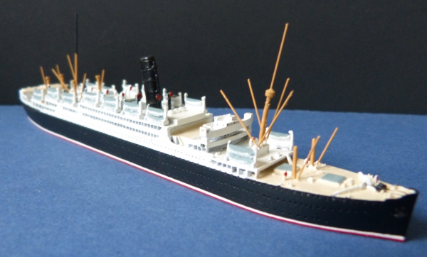 AL ( Albatros ) Modell des Dampfers Tuscania - Anchor Line , 1:1250 !