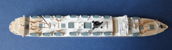 AL ( Albatros ) Modell des Dampfers Tuscania - Anchor Line , 1:1250 !